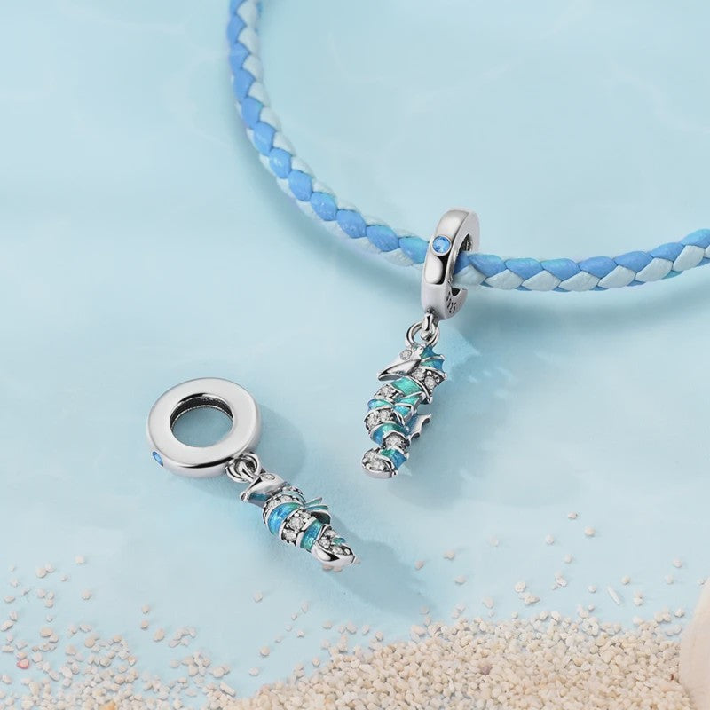 925 Sterling Zilver Charms: Walvishaai, Zeepaardje & Dolfijn - Luminous DIY Sieraden & Cadeaus