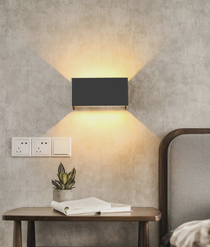 Moderne LED Wandlamp IP65 Waterdicht - Binnen & Buiten - Zwart/Wit