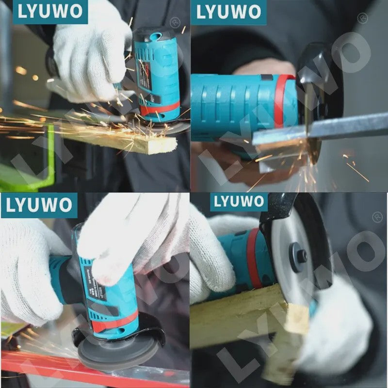 LYUWO Draadloze Haakse Slijper 12V - Compacte Krachtpatser voor Diamantslijpen