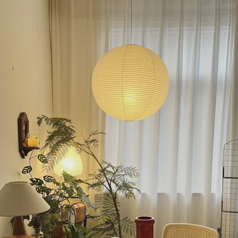 Washi Papier Hanglamp - Sfeervolle Plafondlamp voor Woonkamer & Slaapkamer