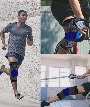 Comfortabele Kniebeschermers met Siliconen Pad & Stabiliserende Steunen - Ideaal voor Sport & Fitness