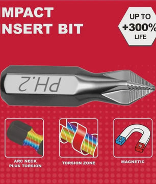 Sterke Magnetische PH2 Schroefbit - Anti-Slip & Ultra Hard - 25mm