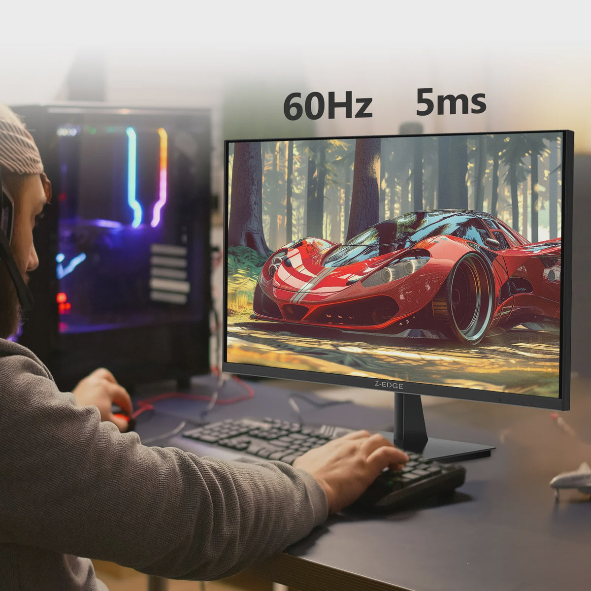 Z-EDGE 27" 4K UHD Monitor (3840x2160) IPS, 60Hz, 100% sRGB, FreeSync, HDR10