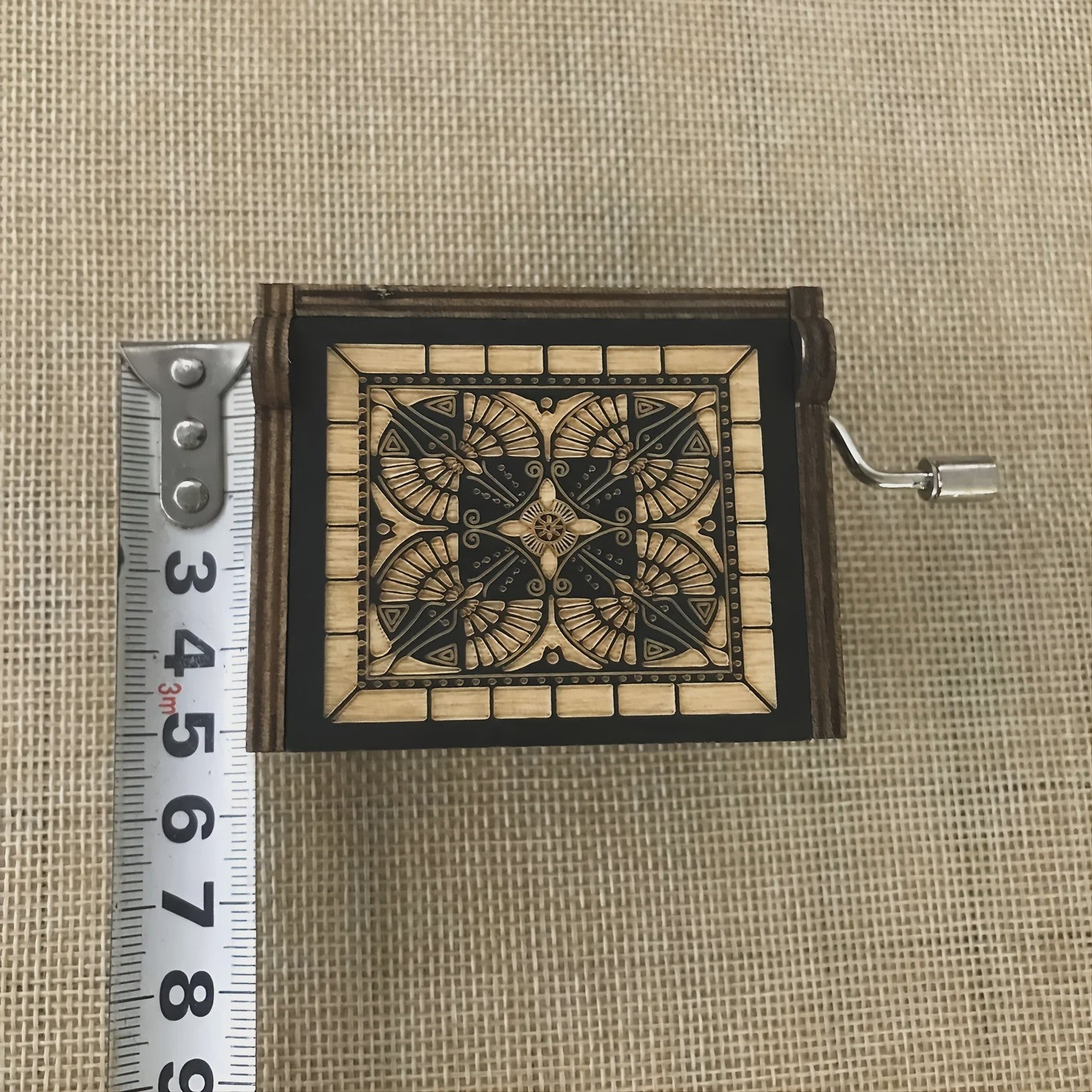 Houten Muziekdoos met Handopwinding - Antiek Design, Klassieke Melodie voor Cadeau & Decoratie