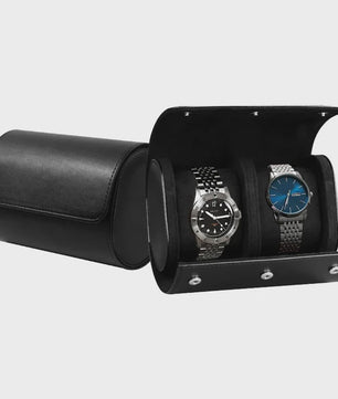 Luxe Leren Horlogeroller - Opbergdoos & Reistas voor 1, 2 of 3 Horloges