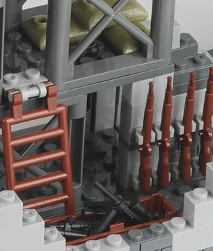 Bouwset Militaire Basis WO2 - Modelbouw Speelgoed met Wapens voor Jongens