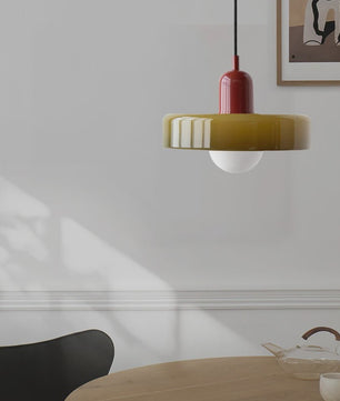 Nordic Retro Glazen Hanglamp - Stijlvolle Verlichting voor Woonkamer, Eetkamer & Slaapkamer