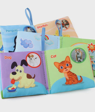 Zacht Stoffen Babyboek - Educatief & Interactief voor Baby's 0-12 Maanden