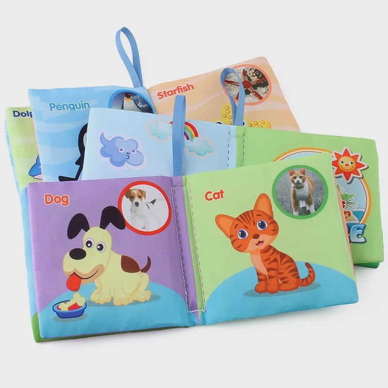 Zacht Stoffen Babyboek - Educatief & Interactief voor Baby's 0-12 Maanden