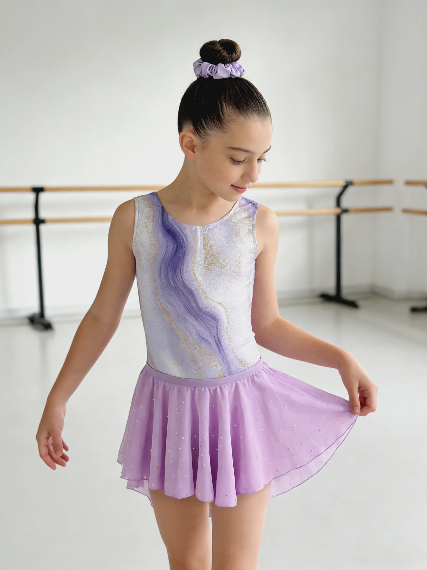 Meisjes Gymnastiek & Ballet Leotard Jurk met Afneembare Rok en Opbergtas | Leeftijd 5-11 Jaar