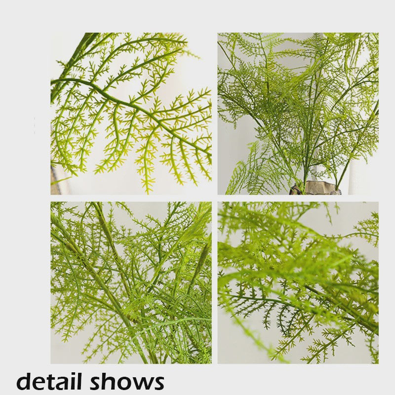 Set van 4 Kunst ASPERGE Varens Takken - 97cm Groen Decoratief