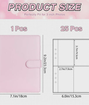 A5 Kpop Fotokaart Binder: Verzamelboek voor Idoolkaarten & Foto's - 25 Pagina's met 4 Vakjes