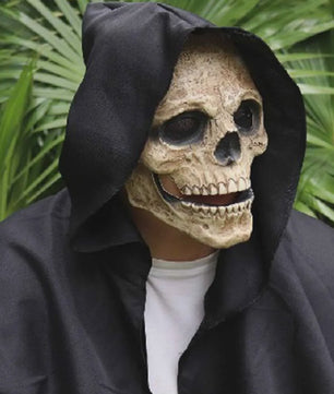 Griezelige Kapmantel met Schedelmasker - Volwassen Halloween Kostuum