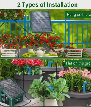 Zelf-Installatie Zonne-Irrigatiesysteem met 10 Druppelaars voor Tuin & Balkon
