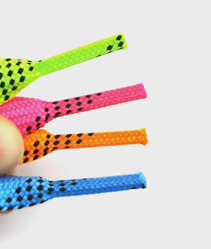 Gewaxt IJshockey Veters - Dubbele Laag Vlechtwerk & Versterkte Tips - Diverse Lengtes (84-120 inch)