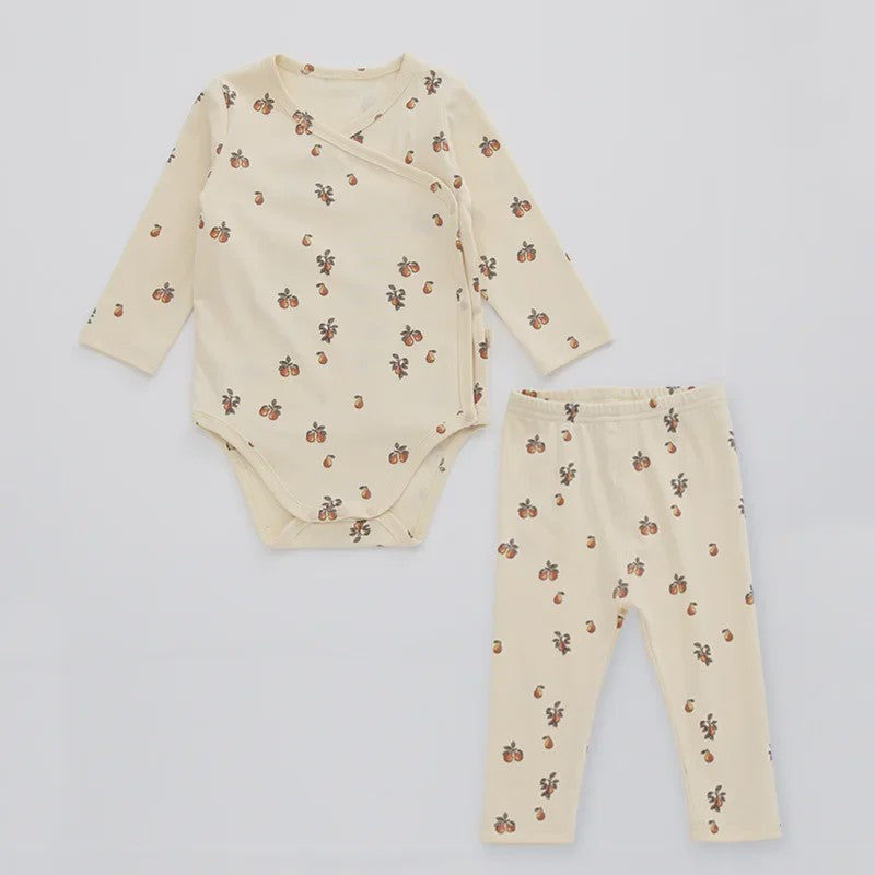Babykleding Set: Romper met Lange Mouw & Broekje - Herfst/Winter Collectie