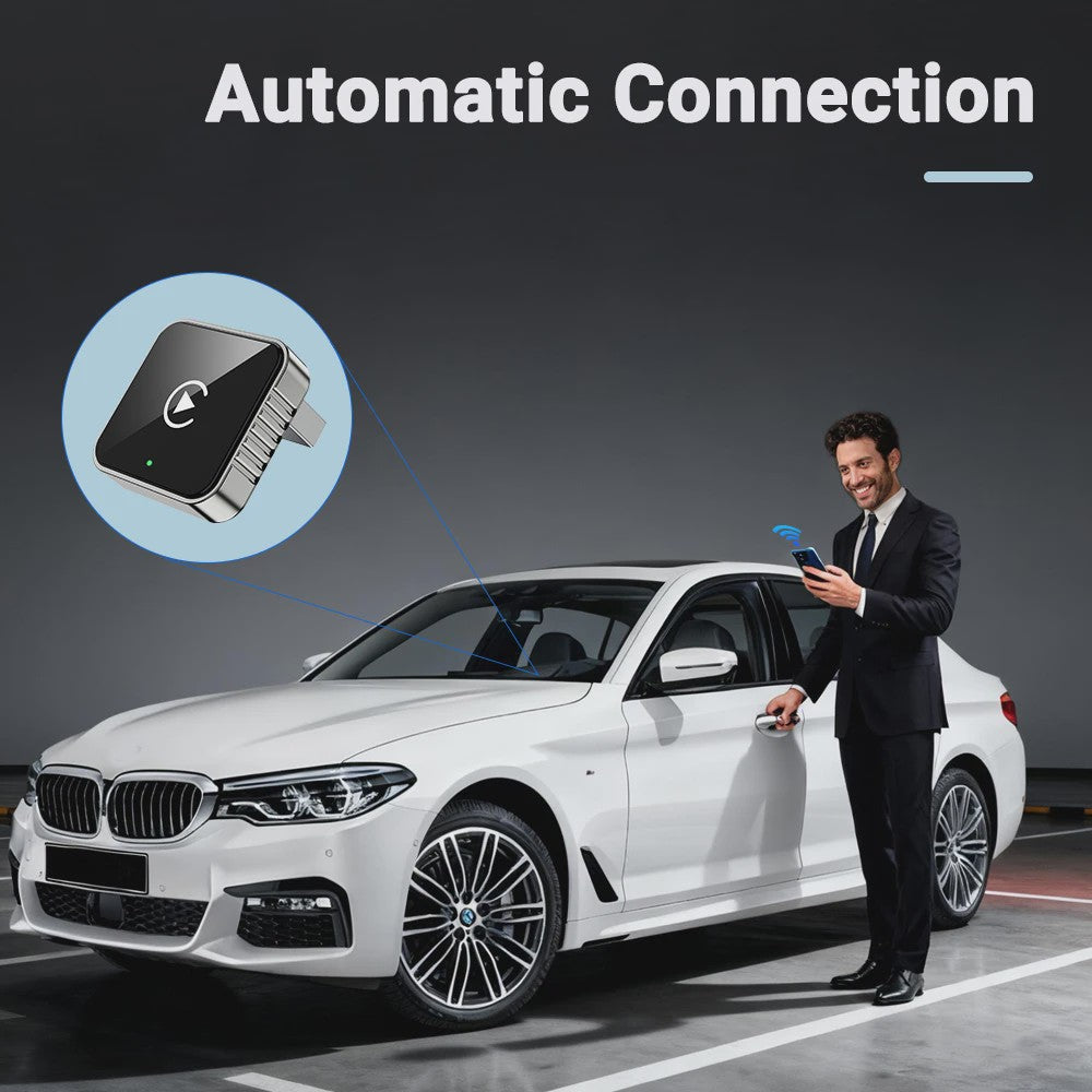 Draadloze CarPlay & Android Auto Adapter - USB naar Draadloos