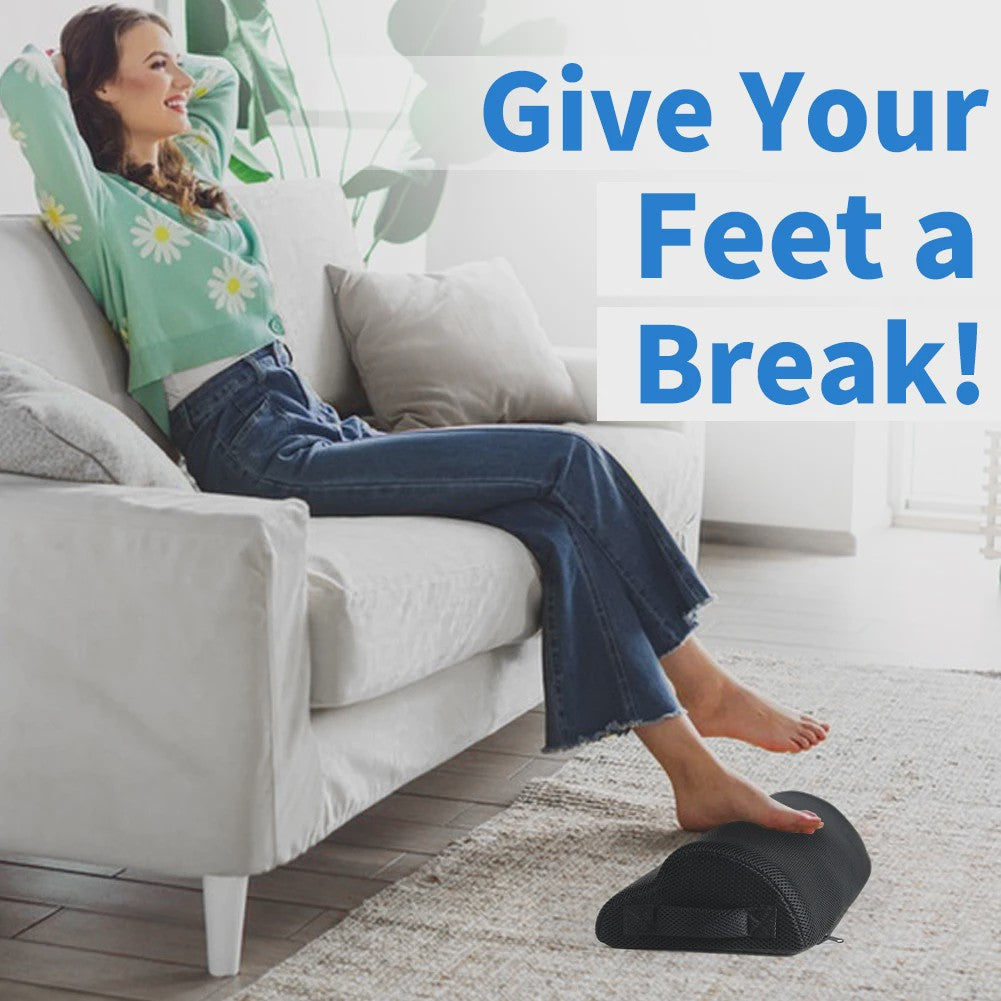 Ergonomisch Memory Foam Voetenbankje - Onder Bureau Voetensteun voor Comfort & Beenverhoging