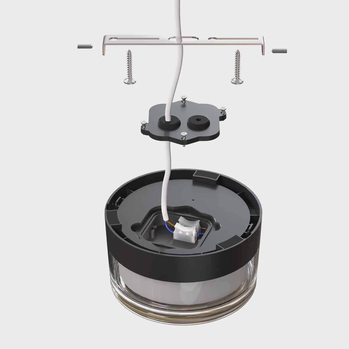 Moderne LED Wandlamp 9W Rond & Vierkant - Waterdicht IP65 CCT Smokey Grey