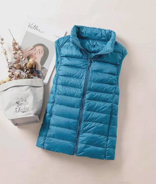 Dames Ultra Light Down Gilet - Mouwloze Jas, Lichtgewicht & Winddicht