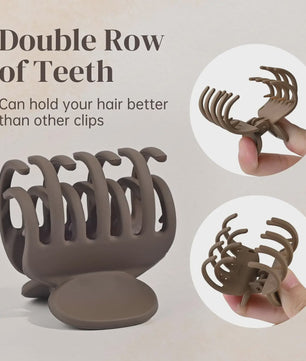 Set van 3 of 12 Matte Mini Klipjes voor Dun Haar - 4 cm - Antislip Haaraccessoires