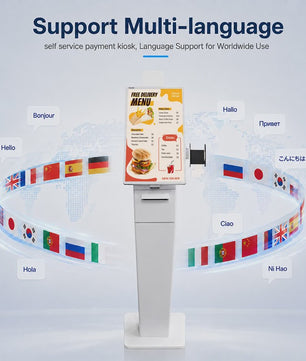 TouchWo 21.5/27 Inch Zelfbedienings Kiosk: Bestel- & Betaalzuil voor Retail & Horeca