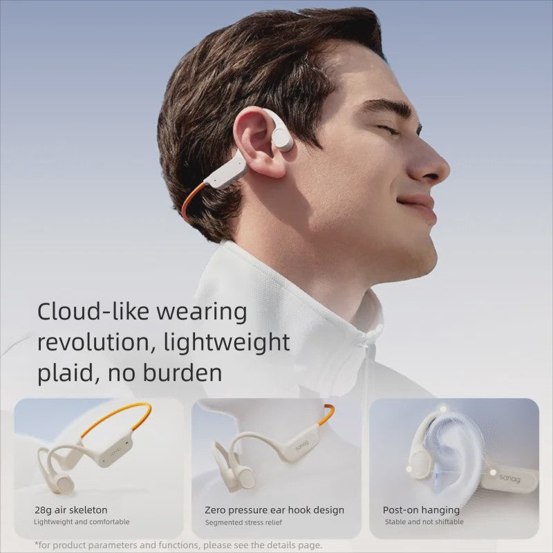 Sanag B33S Bone Conduction Oordopjes - IPX8 Waterdicht & 32GB MP3 Speler