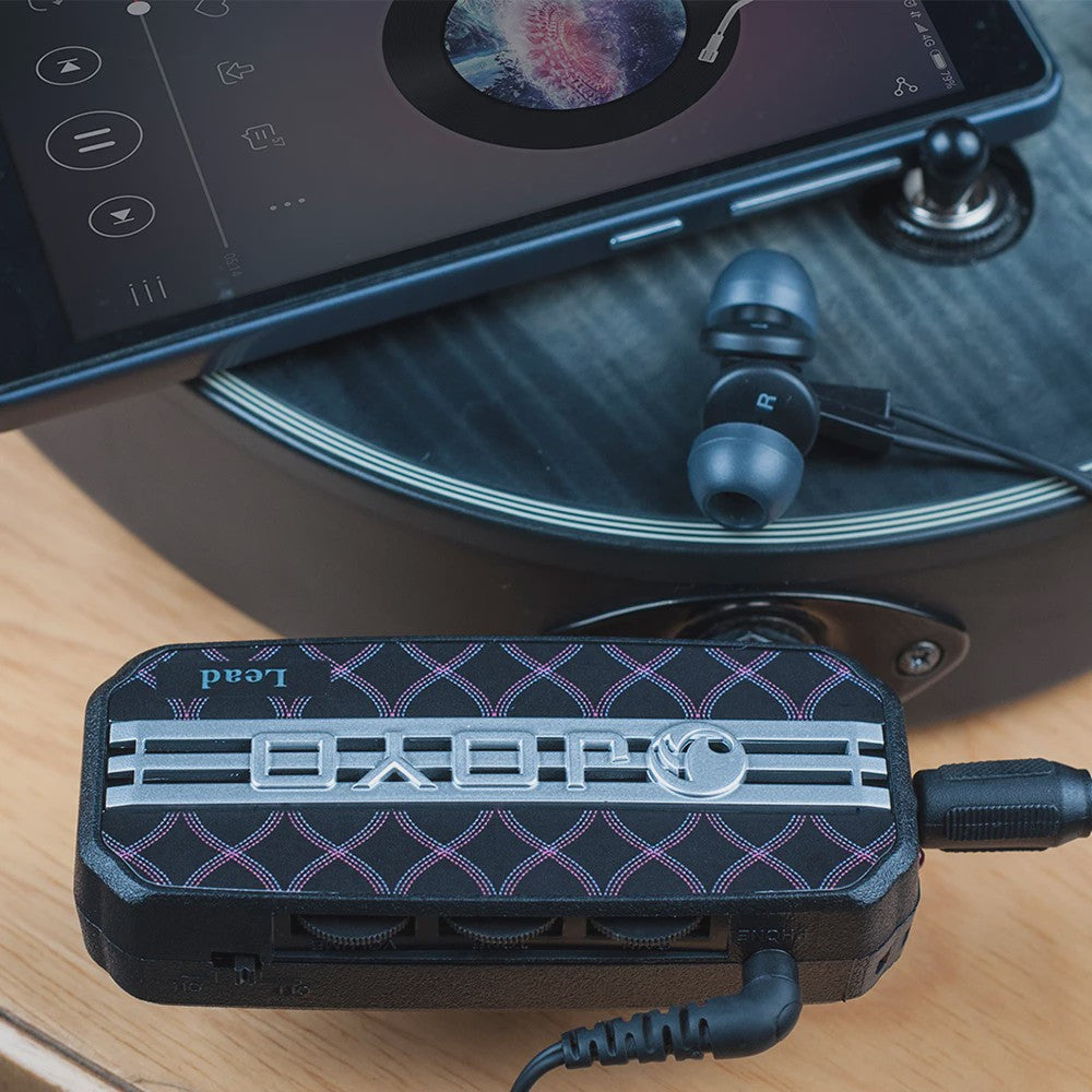 JOYO JA-03 Mini Bass Gitaarversterker - Draagbare Hoofdtelefoon Amp met 6 Geluidseffecten