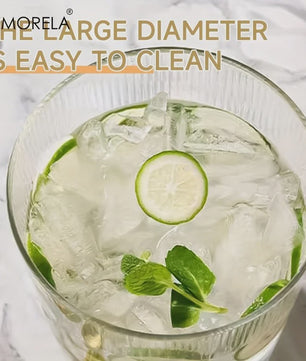 Glazen Drankdispenser 5L met Houten Standaard en Kraantje - Ideaal voor Feesten