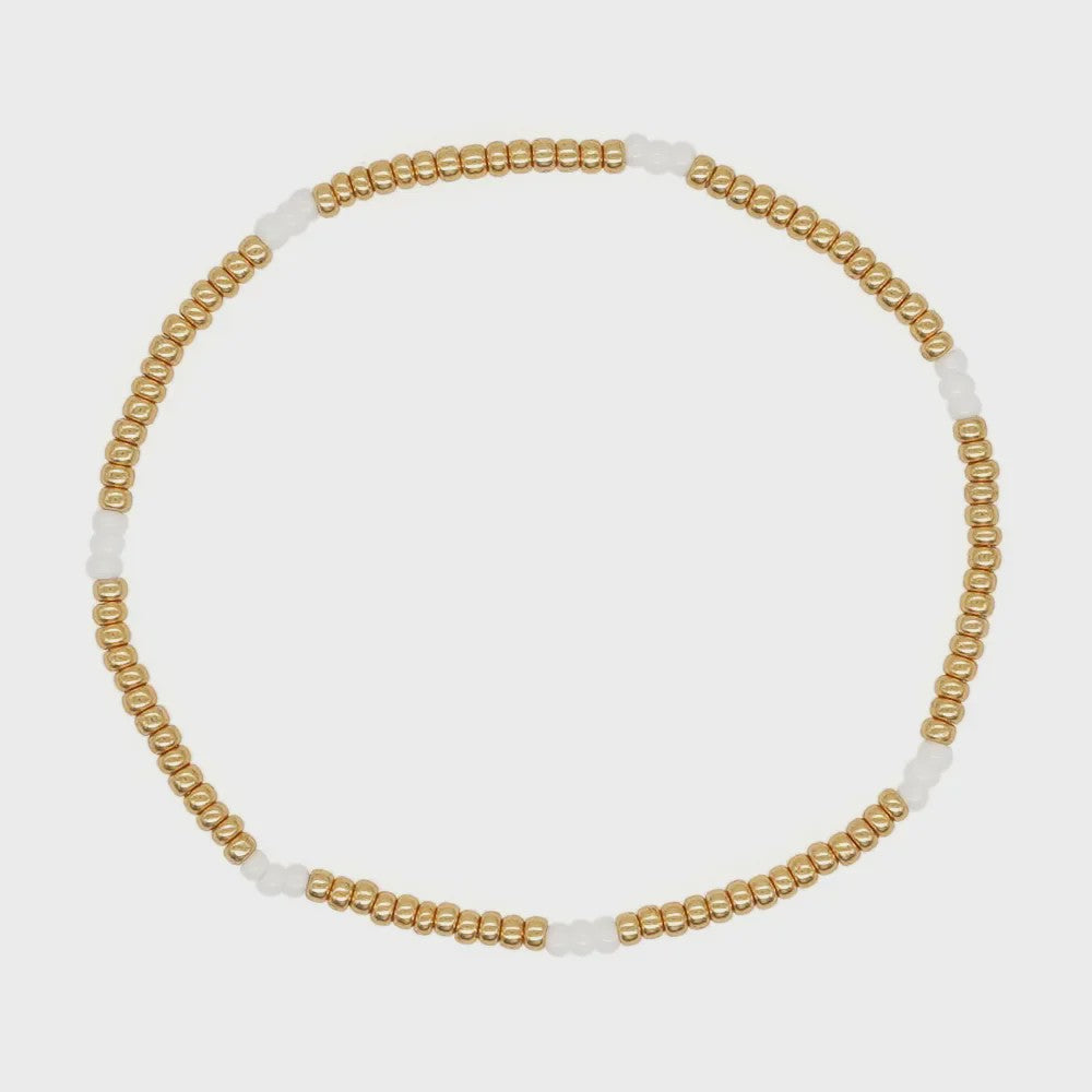 Set van 4 Elegante Armbanden met Goudkleurige Kralen en Parels voor Dames