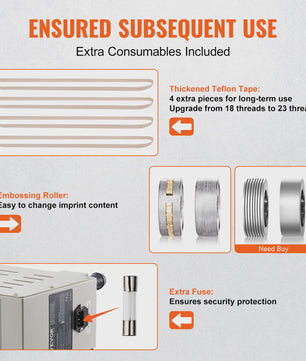 Continue Bandsealer 6-12mm Breedte - Professionele Plastic Verpakking Machine