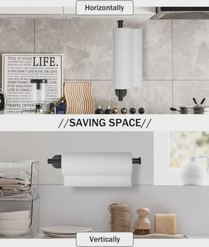 Zelfklevende RVS Toiletrolhouder & Keukenrolhouder - Wandmontage