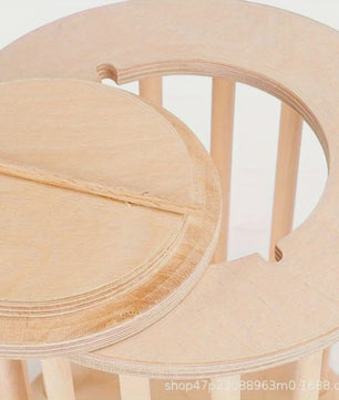 Houten Hooibak met Deksel voor Konijnen en Kleine Huisdieren
