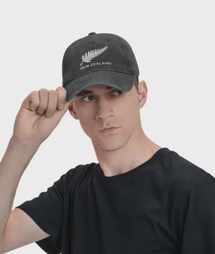 New Zealand All Blacks Unisex Baseball Cap - Vintage Denim Rugby Pet