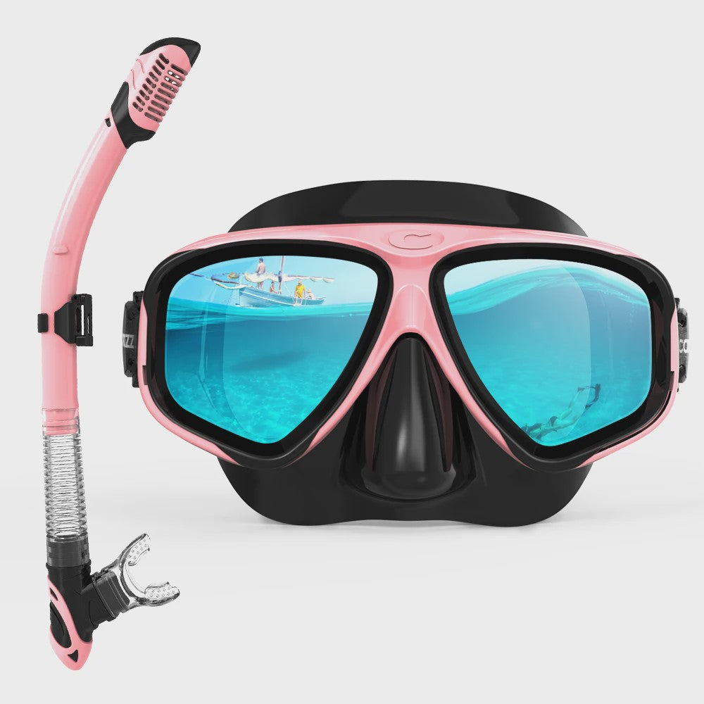 COPOZZ Professioneel Duikmasker & Snorkelset - Anti-condens, Gehard Glas