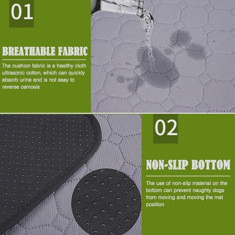 Herbruikbare Waterdichte Hondentoiletmat - Wasbaar & Antislip voor Puppy's en Oudere Honden