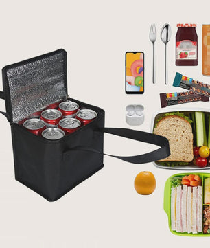 Draagbare Lunch Koeltas - Opvouwbare Isolatie Picknick Tas voor Eten & Drinken