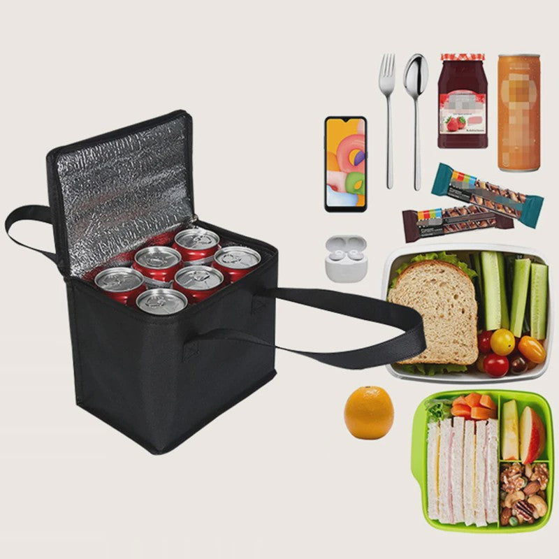 Draagbare Lunch Koeltas - Opvouwbare Isolatie Picknick Tas voor Eten & Drinken