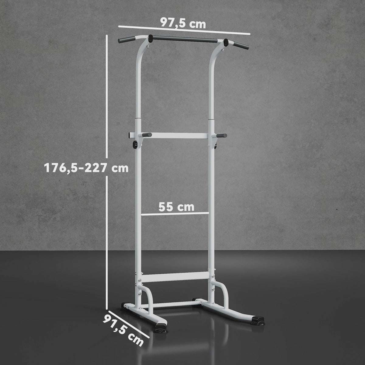 Krachtstation Power Tower: Verstelbaar voor Pull-ups, Dips & Bodybuilding Thuis
