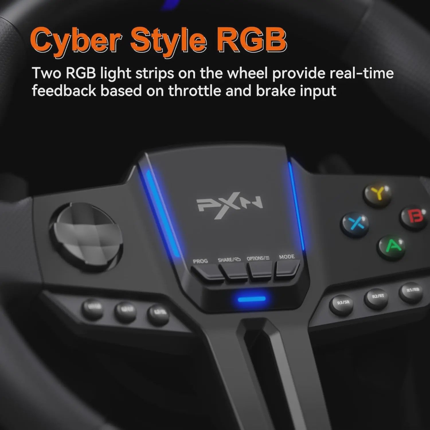 PXN V900 Gen2 Racing Wheel met Hall Pedalen - PC, Xbox, PS4, PS3, Switch