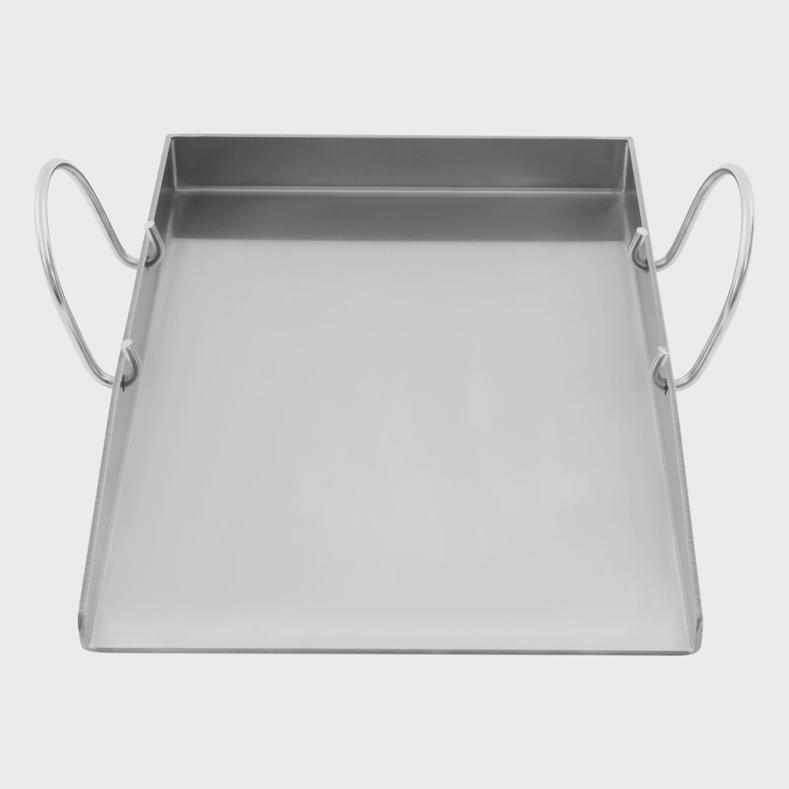 RVS Grillplaat met Handvatten en Spatels - Ideaal voor Buiten BBQ, Camping & Familie Diner