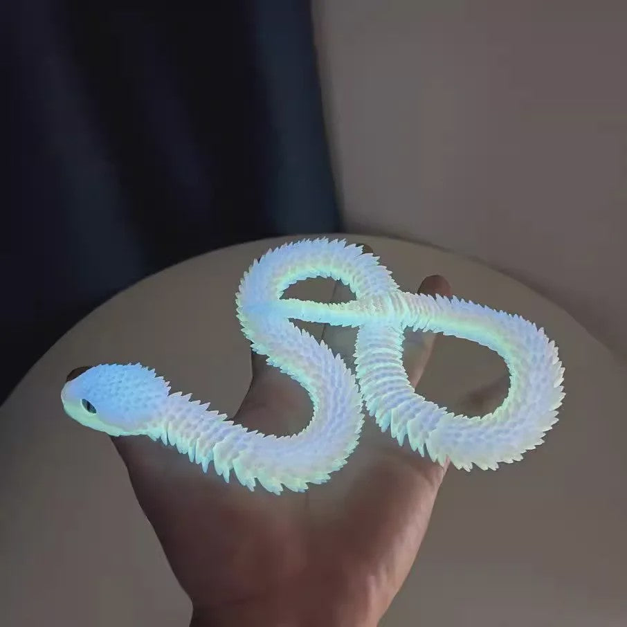 Flexibele Cobra Slang & Ei Statue - 3D Geprint Decoratie Ornament