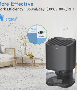 Compacte Luchtontvochtiger 1000ML - Stille Werking, Ideaal voor Huis, Slaapkamer, Kantoor