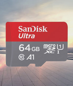 SanDisk Ultra Micro SD Kaart 32GB, 64GB, 128GB - Class 10, UHS-I, A1 Snelheid