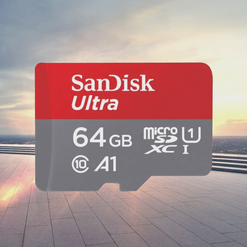SanDisk Ultra Micro SD Kaart 32GB, 64GB, 128GB - Class 10, UHS-I, A1 Snelheid