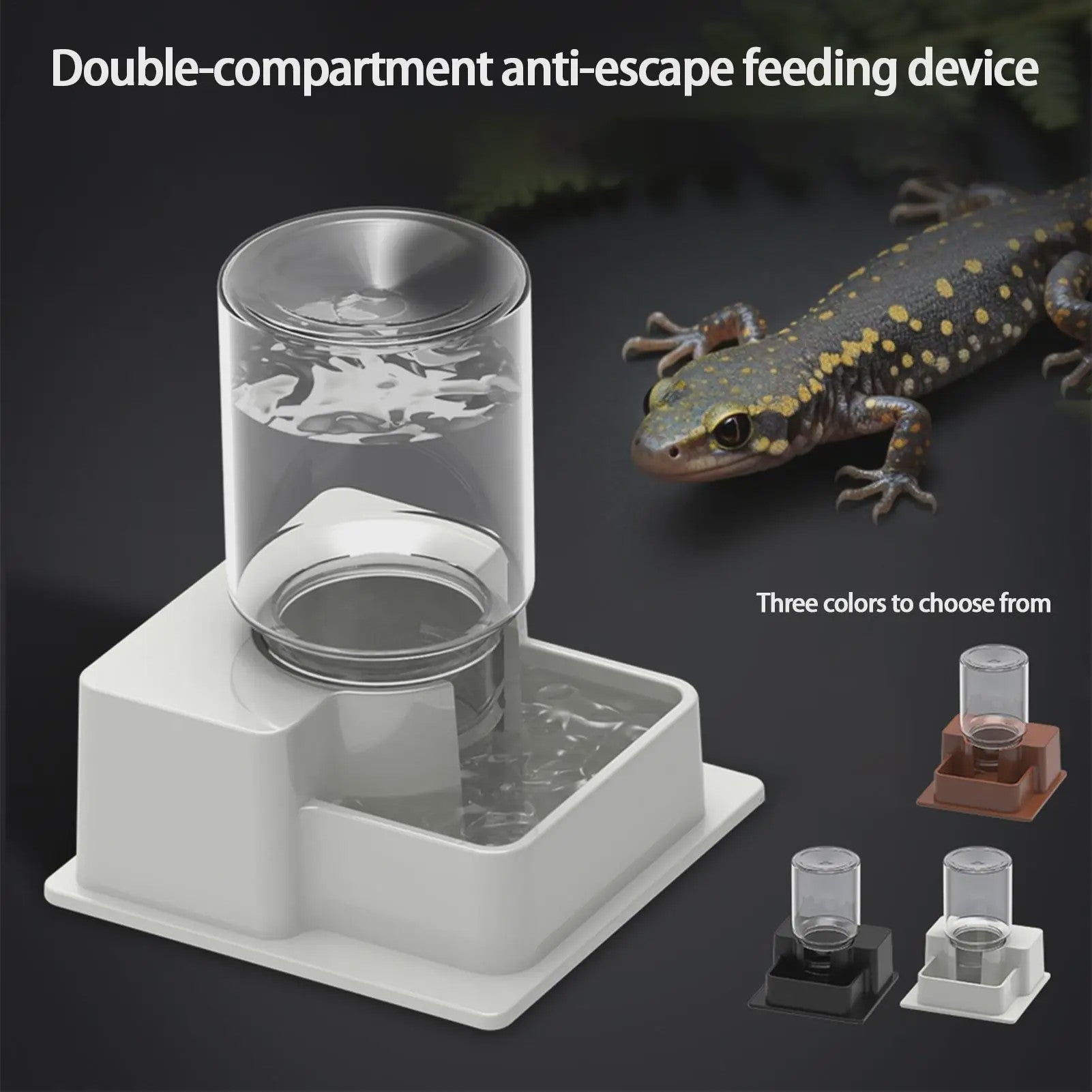 Automatische Reptielen Voerbak & Waterdispenser - Zelfvoorzienend en Afneembaar