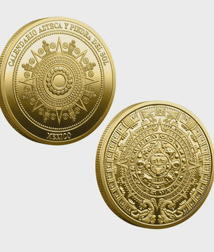 Maya Kalender Munt - Azteken Souvenir Coin Mexico