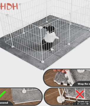 Set van 10 Waterdichte & Absorbente Bodembedekking Matten voor Kleine Huisdieren (Konijn, Cavia)