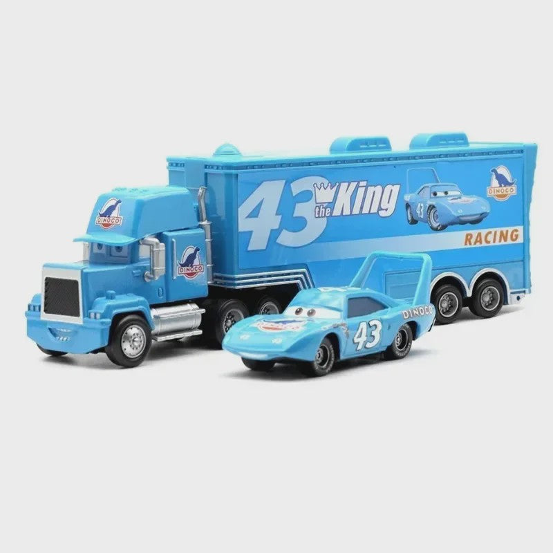 Disney Pixar Cars Vrachtwagen & Auto Set: Lightning McQueen, Mack & Meer