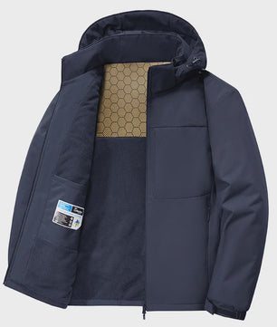 Heren Winterjas Parka - Winddicht, Afneembare Capuchon & Fleece Voering